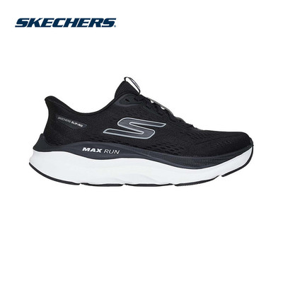 Giày Thể Thao Nữ Skechers Slip-Ins Performance Max Run - 129200-BKW Air-Cooled Goga Mat