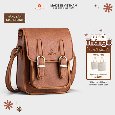 Túi Yuumy (Thời trang nữ đi chơi size 13 - Túi đeo chéo da Seasand YN118) Bagsmart