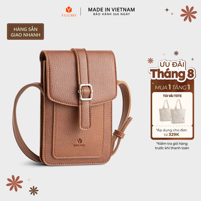 Túi Yuumy (Thời trang nữ mini đựng điện thoại - Túi đeo chéo da Bergen YN248) Bagsmart