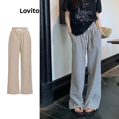 Lovito Quần sọc thường ngày cho nữ LNA21096 (Nhiều màu)