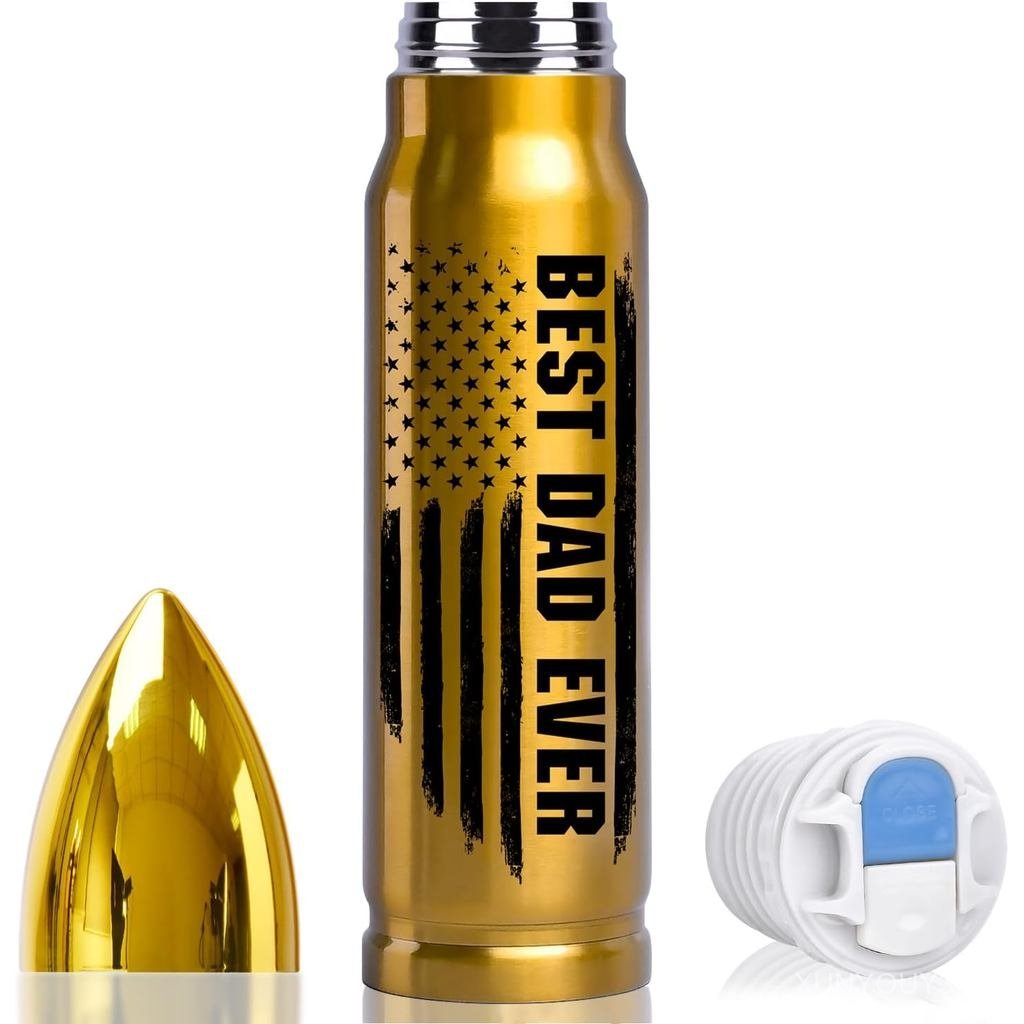 Tmacker Dad Gifts for Men - 17oz Stainless Steel Bullet Tumbler Mug Christmas Valentines Anniversary