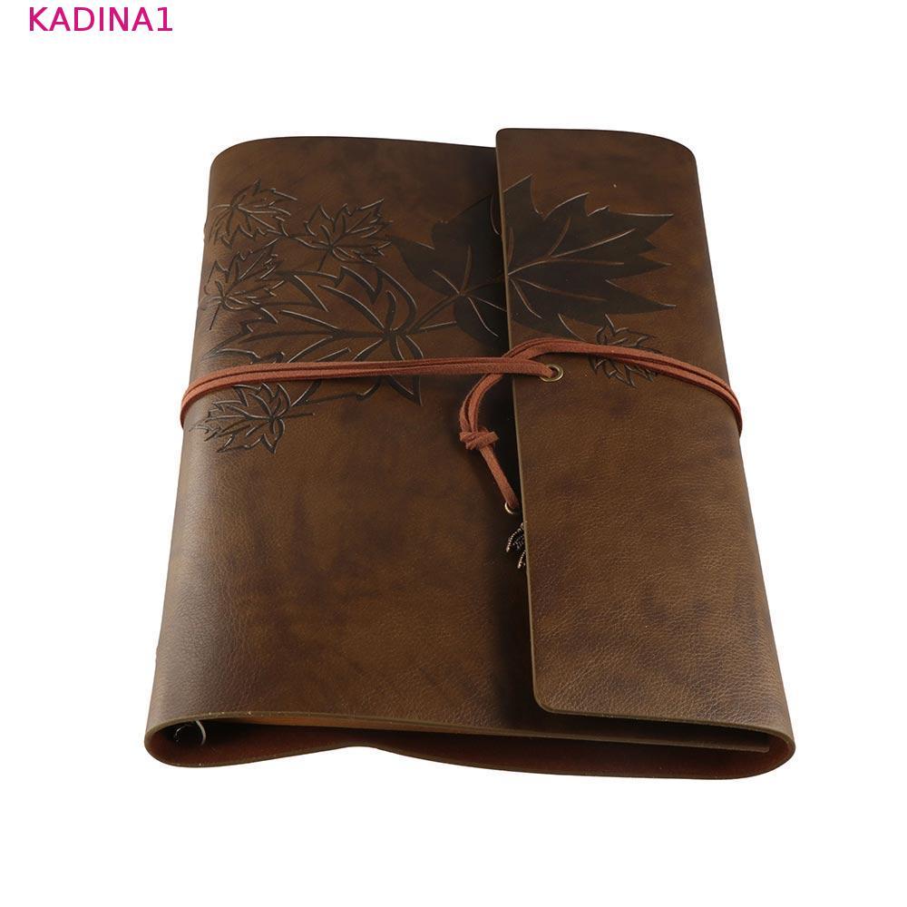 KADINA Travelers Vintage Notebook, A7 / A6 / A5 Da PU PU Kraft Notebook, Sổ tay cổ điển Notepad Blan