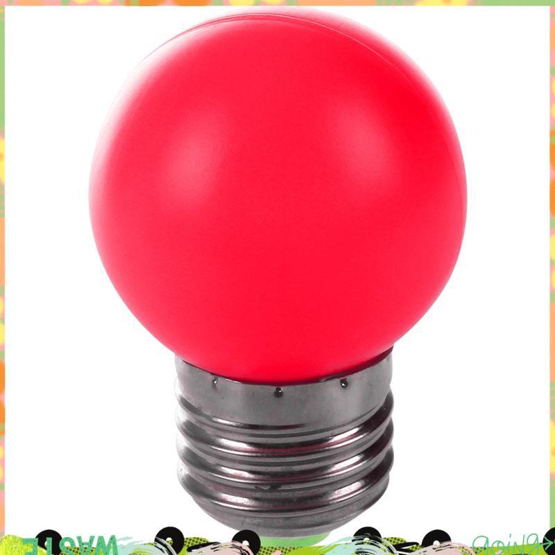 Bóng đèn LED E27 Bóng đèn nhựa màu đỏ ấm áp (Công suất 0,5W, Đỏ)
