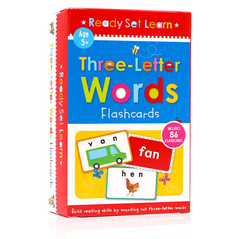 Thẻ Flash Tiếng Anh Chính Hãng Phù Hợp Với Thẻ Từ Thẻ-Letter Words Flashcards Ba Chữ Cái Từ Thẻ Học 