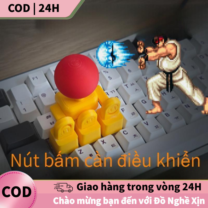 [COD] Cần điều khiển bàn phím, 3D đỏ, 4 hướng di chuyển, trải nghiệm máy xèng