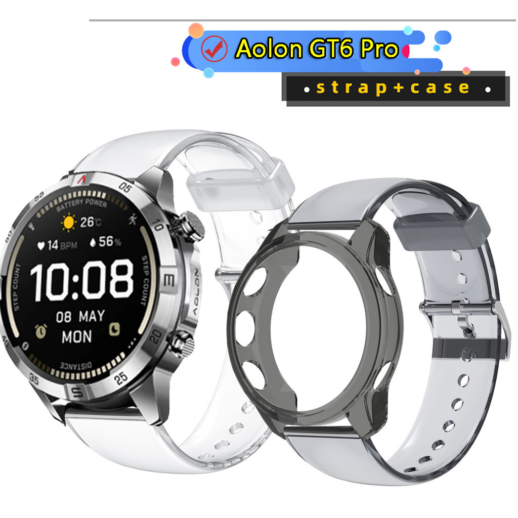 Ốp lưng Aolon GT6 Pro Bảo vệ màn hình Dây đeo Aolon GT6 Pro Dây đeo TPU mềm trong suốt Aolon GT6 Pro
