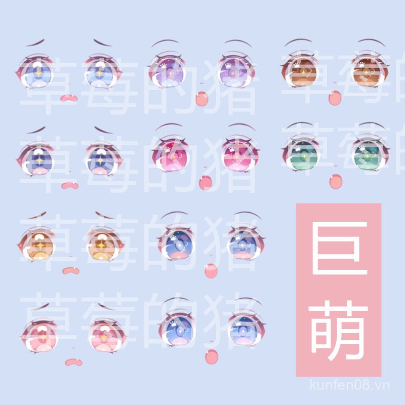 Đang giảm giá Nhãn dán nước miệng mắt dễ thương chính hãng GSC Nendoroid Nhãn dán nước Face Body ob1