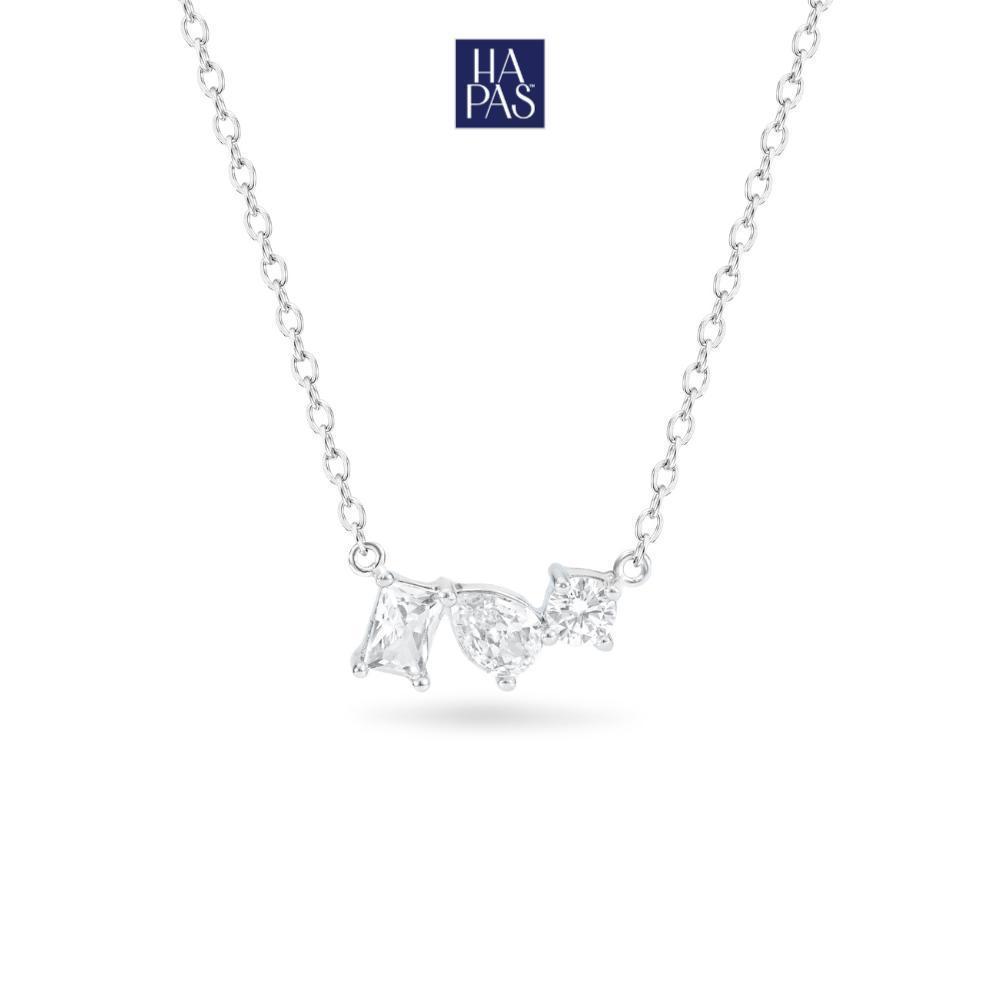 [BST SECOND CHAPTER] Dây Chuyền Dewy HAPAS JEWELRY Trang Sức Mạ Bạch Kim Đính Đá CZ Cao Cấp - Quà Tặng Người Thương