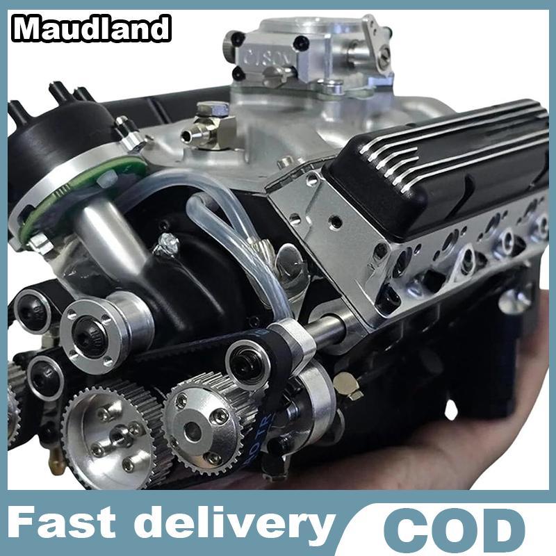 Maudland Binray Cison V8 Bộ động cơ Gas Small-Blo Engine Model Kits Mini Build Your Own Stem Cison R