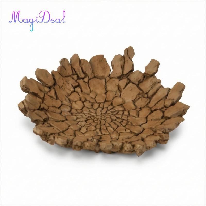 MagiDeal Ground Crack Diorama Cratered Impact Zone Display Base Effect Piece Jagged for Collectors, 