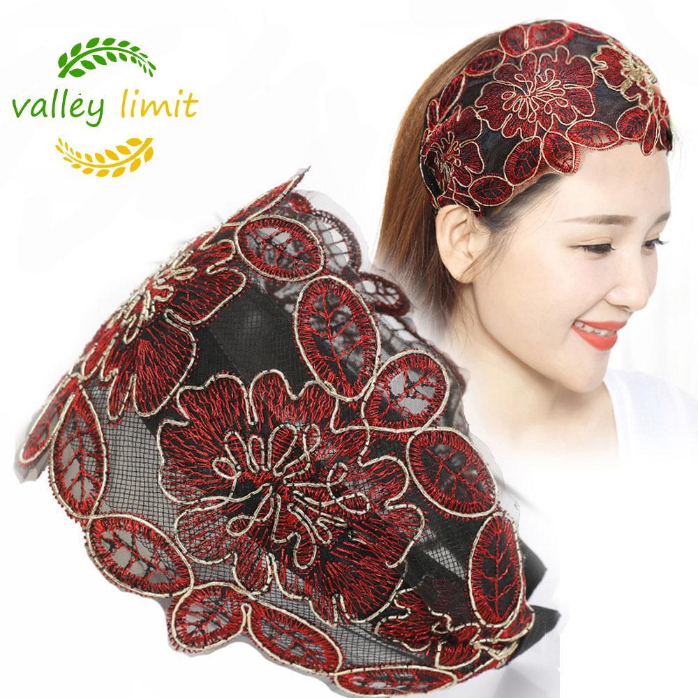 valley limit VALLEY LIMIT Tóc Hoa Vintage Mùa Hè Hàn Quốc Răng Đầu Broadside Vòng