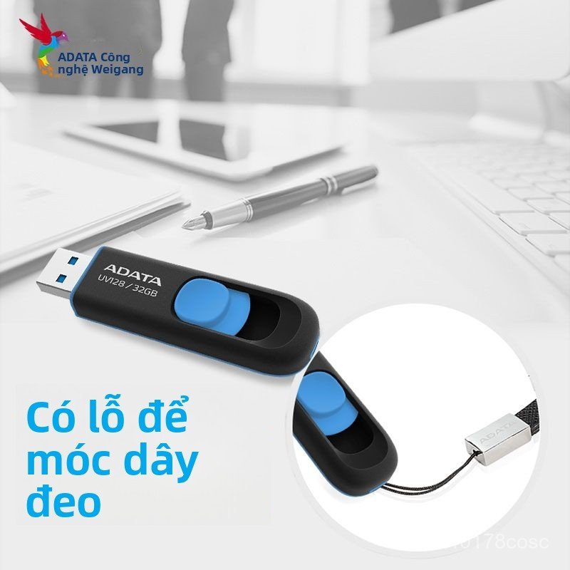 USB ADATA UV128 64GB USB 3.2 đầu rút gọn chính hãng bền đẹp