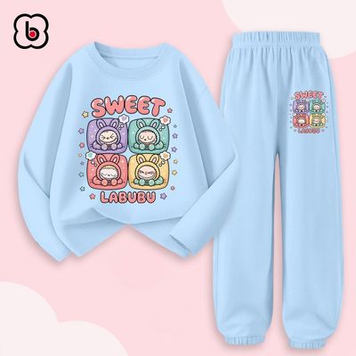Bộ đồ thu đông dài tay cho bé gái BabyloveGO quần áo cho bé chất thun cotton mềm mịn thoáng mát BD-LB96