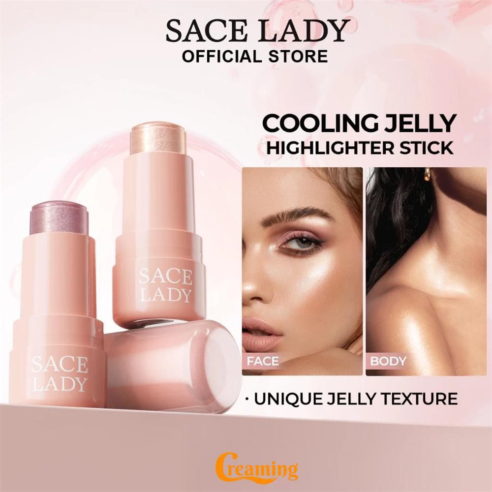 SACE LADY Jelly Highlighter Hydrating Glow Long Lasting Complexion Smooth Highlighter Face Makeup
