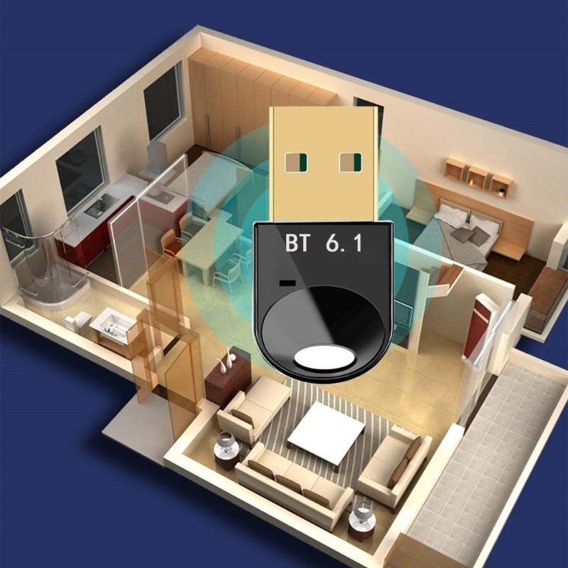 Doublebuy Bộ chuyển đổi USB 6 1 tương thích Bluetooth Bộ chuyển đổi tốc độ nhanh 3Mbps Bộ thu nhận d