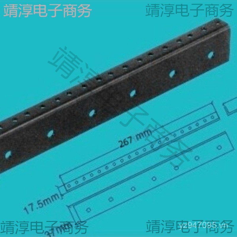 Phụ kiện cột phong cách Mỹ Phụ kiện khung gầm U dày lỗ tròn 2.8mm Hộp khí Khung gầm U10U 0RBP