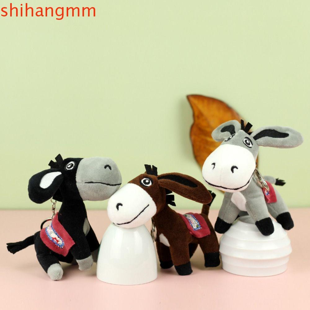 SHIHANGMM Donkey Sang Trọng Móc Khóa, PP Cotton Lông Tơ Mini Donkey Búp Bê Nhồi Bông, Cô Gái Mềm Mại