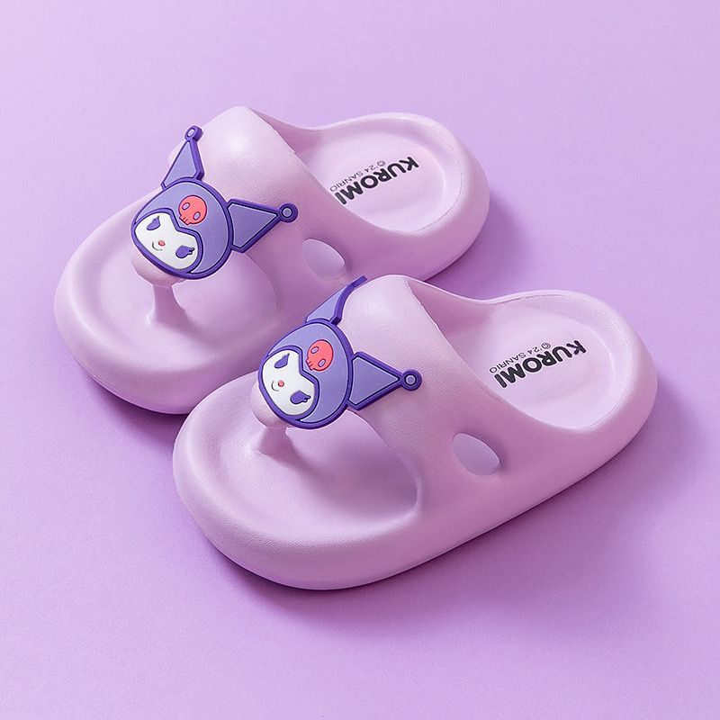 Sanrio Trẻ Em Flip-Flops Mùa Hè Nam Nữ Flip-Flops Chống Trơn Trượt Flip-Flops Đi Biển Trẻ Em Flip-Fl