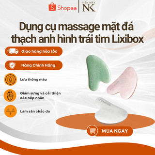  Dụng cụ Massage Mặt Đá Thạch Anh Hình Trái tim Lixibox Heart-Shaped Gua Sha Facial Tool - Màu Ngẫu Nhiên 