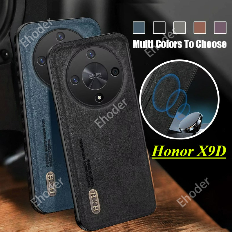 Ốp Da Sang Trọng Cho Honor X9D 5G 2025 Ốp Điện Thoại Chống Sốc Ốp Lưng Cho HonorX9D 9D Silicon Edge 