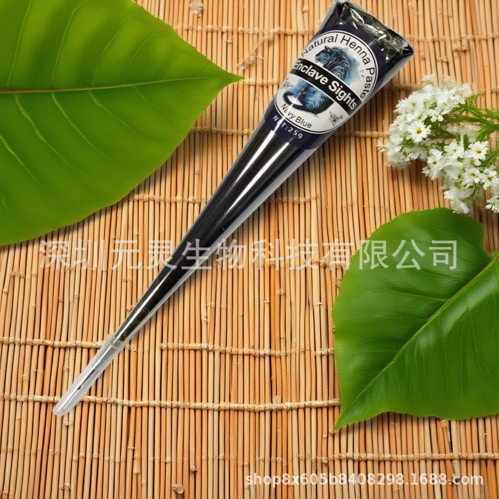 Pure Plant Navy Blue Henna Cream jagua Juice Stall Hand-Painted Tattoo Cream Henna Hand-Painted Hướn