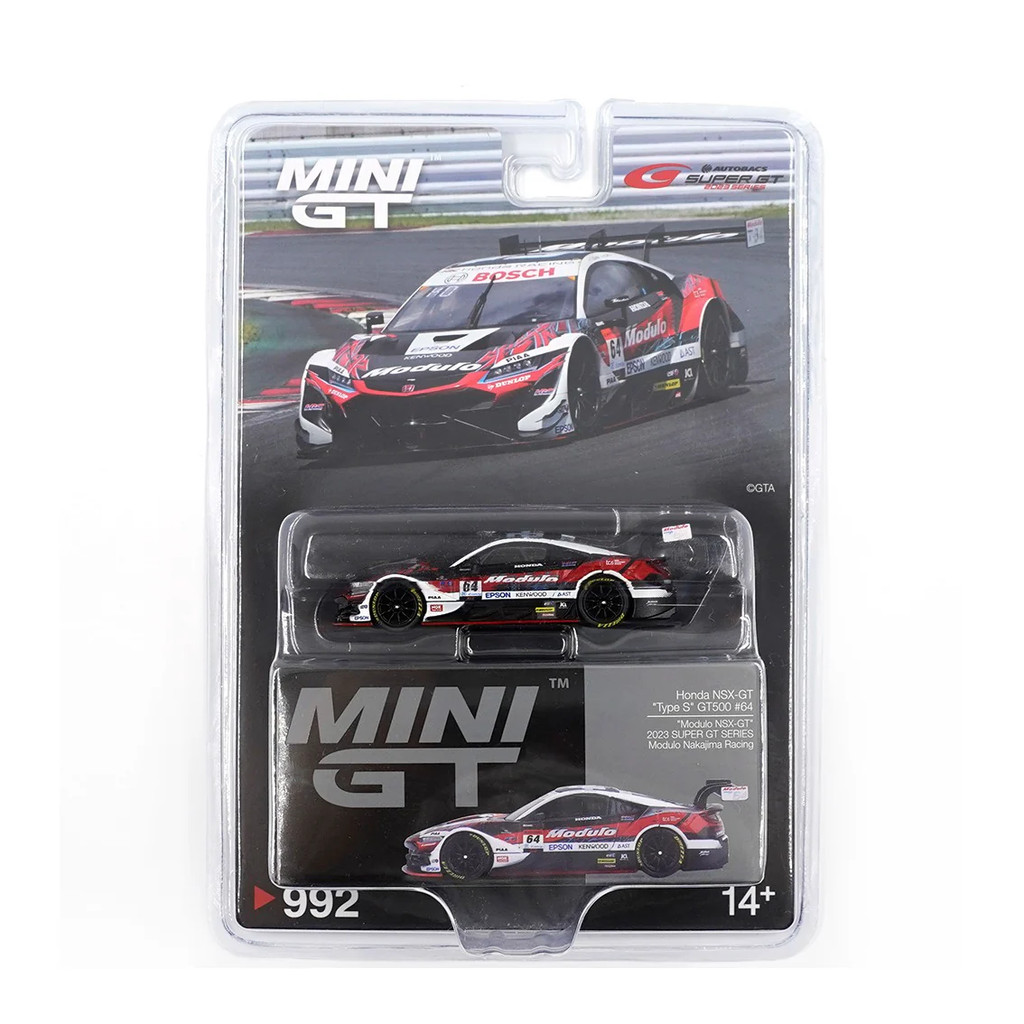 Mini GT Card Version MGT00992 Honda NSX-GT "Type S" GT500 #64 "Modulo NSX-GT" Modulo Nakajima Racing