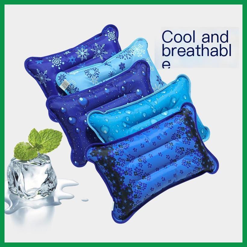 Ice pad Ice cool gối nước làm mát mùa hè gối bơm hơi gối nước gối đá thoáng khí thoải mái hotedsmy