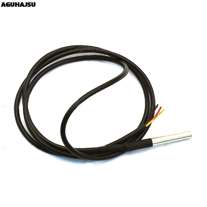 1 CÁI DS1820 Gói thép không gỉ Chống nước DS18b20 đầu dò nhiệt độ cảm biến nhiệt độ 18B20 cho Arduin