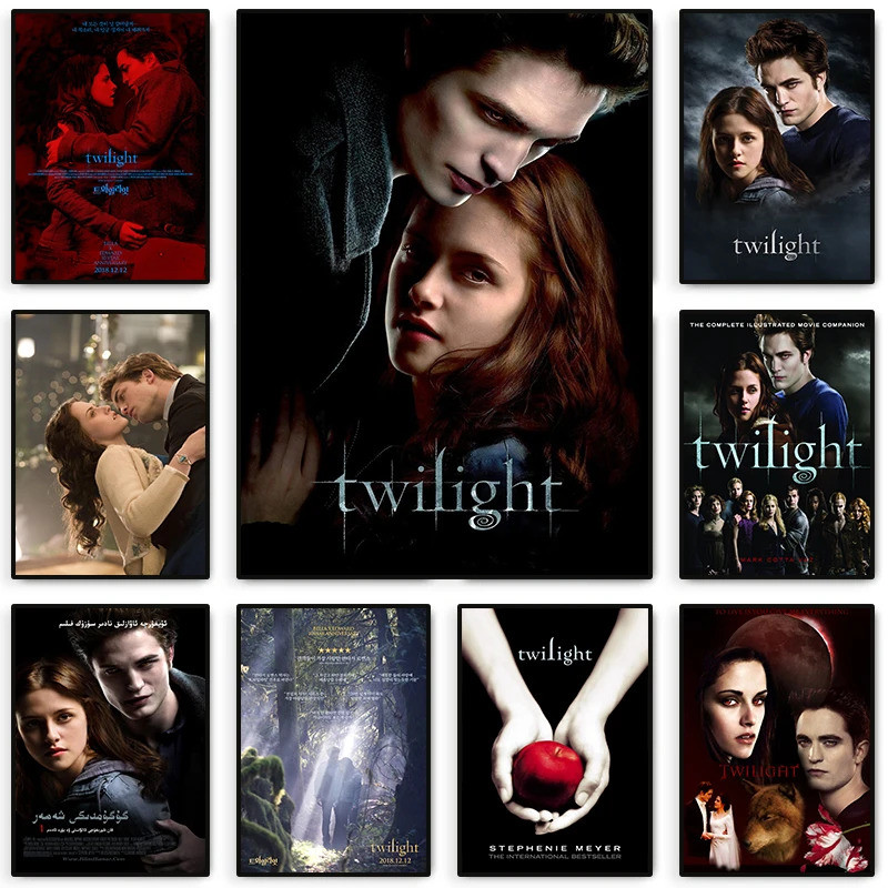 Phim Cổ Điển Poster Twilight Edward Bella In Canvas Tranh Treo Tường Nghệ Thuật Hình Ảnh Trang Trí T
