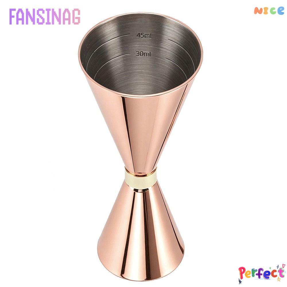FANSINAG Đo Jigger, Đo lường bên trong Jigger Cocktail đôi bằng thép không gỉ, Thanh Jigger pha chế 
