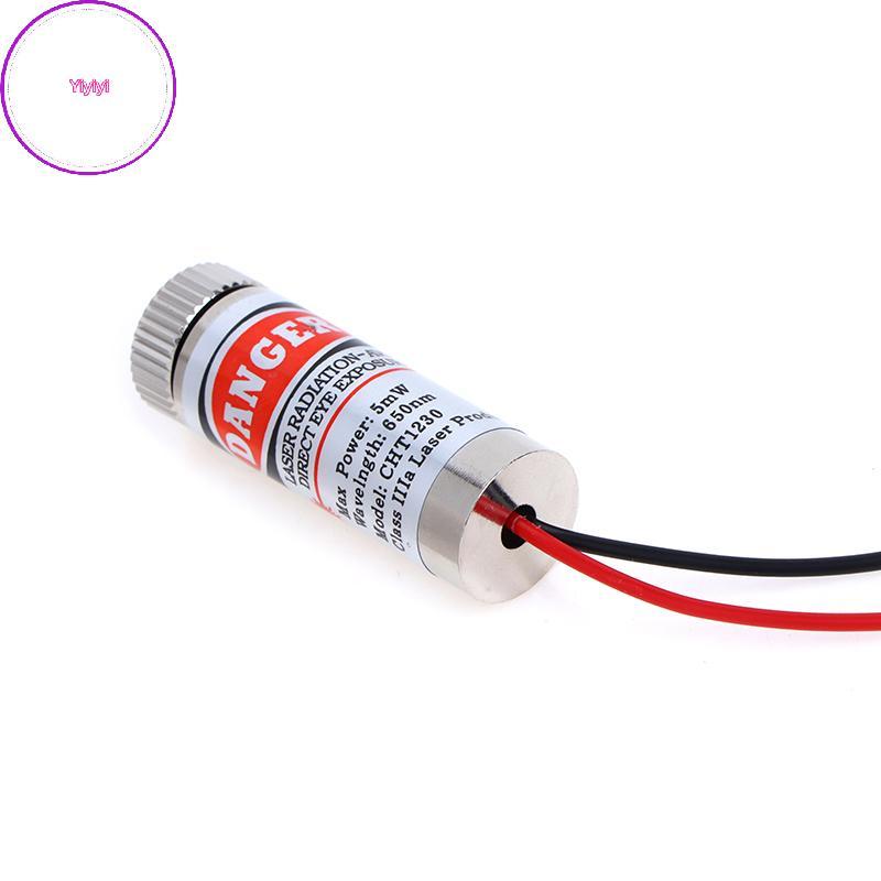 Yiyi 650nm 5mW Red Point / Line / Cross Laser Module Đầu Laser Ống Laser 3v-5v Đầu Laser chấm được s