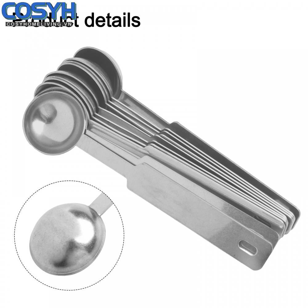 <cosyh>Measuring Spoon 11.2x2.5cm Convenient Fireproof High Quality Iron Sliver