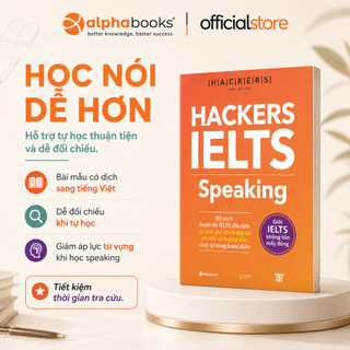 Sách - HACKERS IELTS: Speaking (Kèm file nghe, giải thích đáp án chi tiết) (Gamma Books)