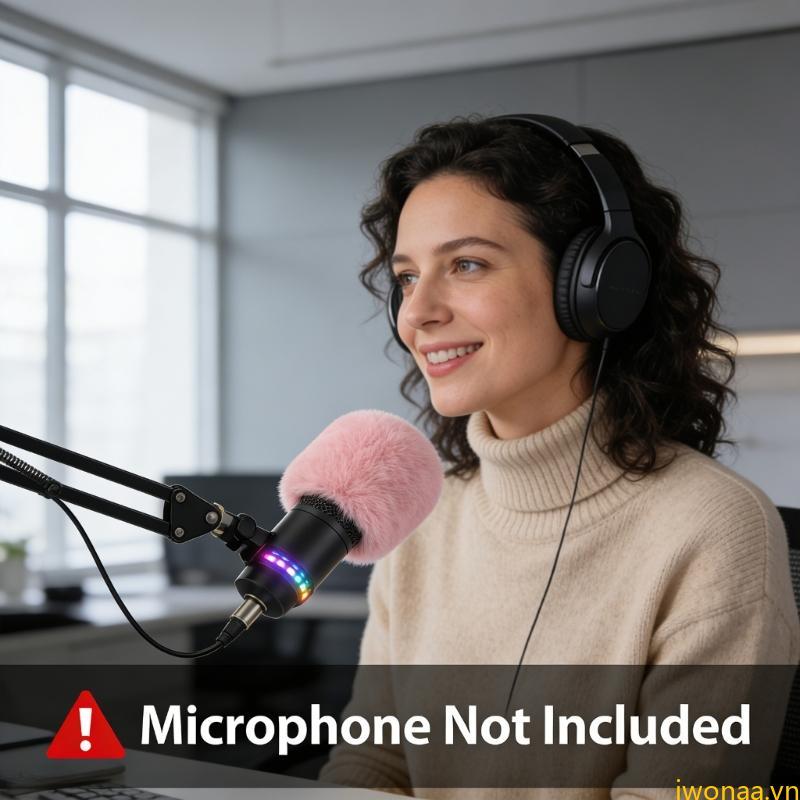 IWO Micrô chuyên nghiệp Vỏ kính chắn gió cho vỏ đầu Mic hình bầu dục AM8