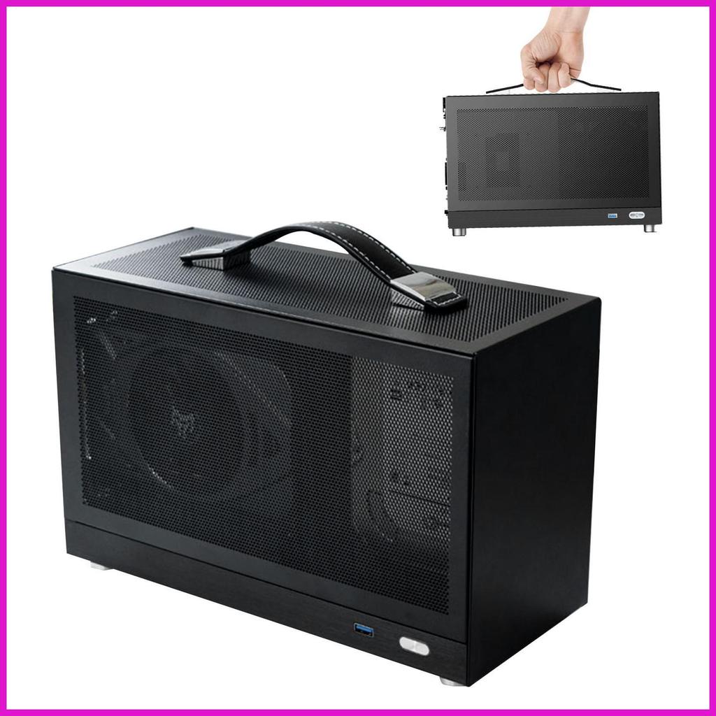 ITX Case PC Vỏ máy tính Hợp kim nhôm Vali dày ATX X79 X99 Bo mạch chủ Giá đỡ lyuvn