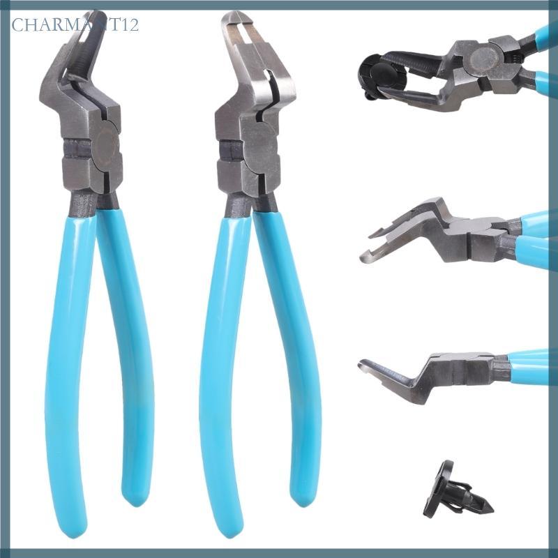 Panel Clip Removal Pliers Diagonal Cutting Pliers Auto Body tool (Light Blue)