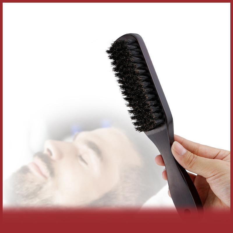 COD Bàn chải tóc gỗ xử lý heo rừng lông beardb tạo kiểu tóc Detangling thẳng nâu heo rừng lông massa