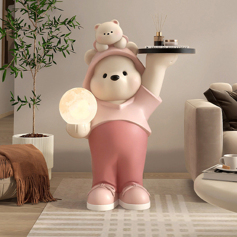 Đèn sàn Big Bear. Tủ tivi sofa sáng tạo quà tặng nhà mới đèn sàn-Floor Lamp