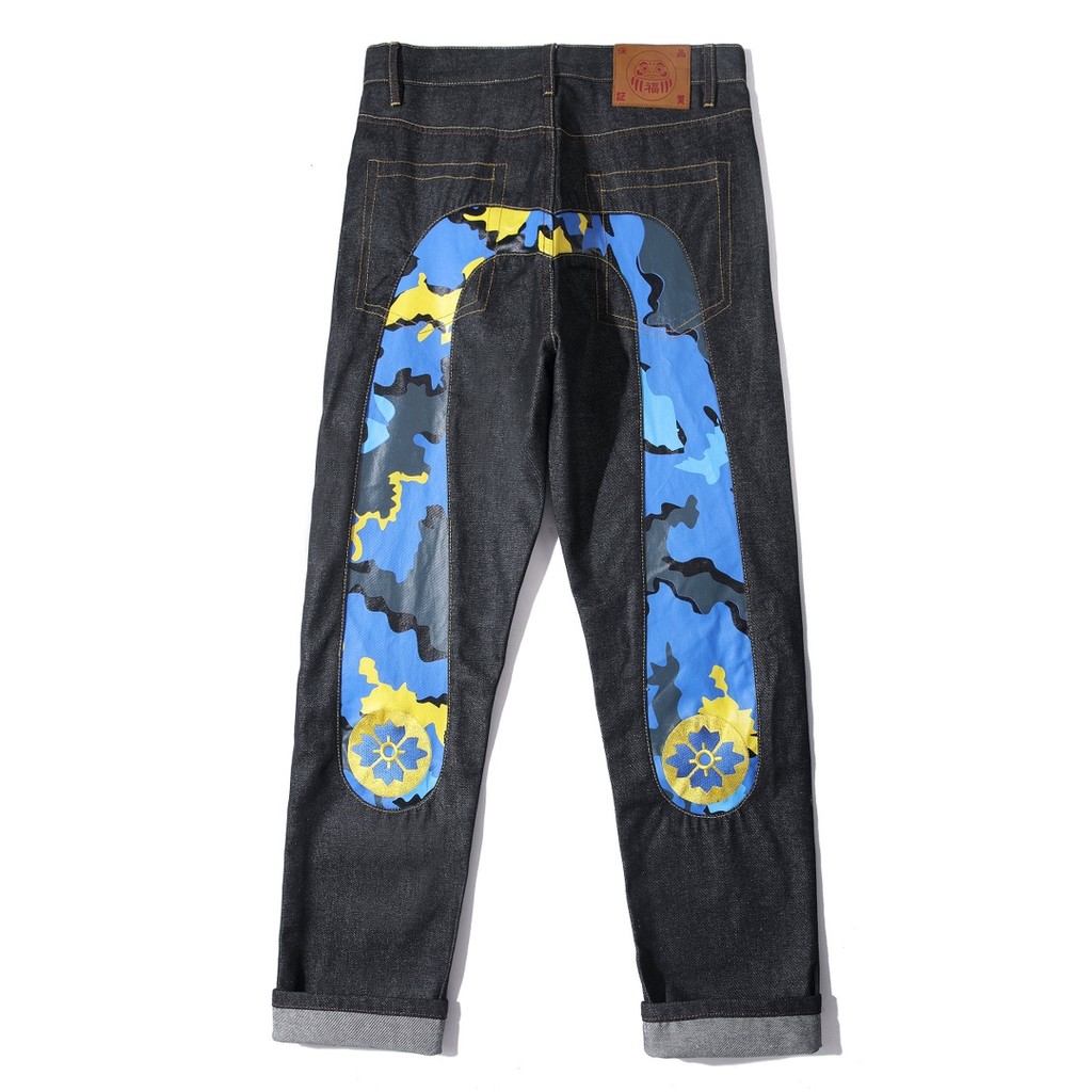 Số phong cách 399 Cc713
Evisu Evisu 2024 Cherry Blossom Ngụy trang Quần jean viền ống hẹp thẳng
Quần