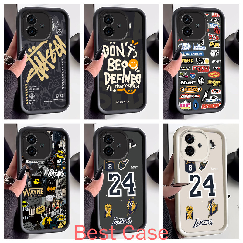Ốp lưng iQOO z9 turbo Ốp lưng iQOO z9 turbo plus Ốp lưng Cool Street Boy Matte Silicone chống rơi Vỏ