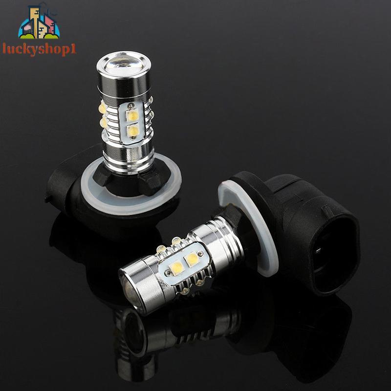 【HÀNG CÓ SẴN】Fog Lights Low power Replacement 10 LEDs 2x DRL Fog H27 Lamp 10 LED 50W-BIG SALE