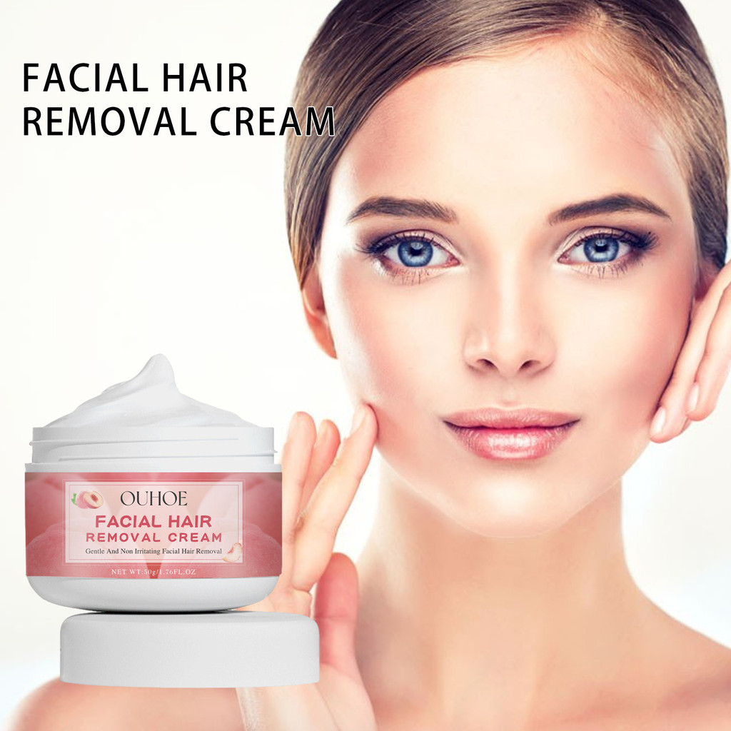[Hàng có sẵn] Kem tẩy lông OUHOE Peach dành cho nữ Clean Facial Lip Hair Hair Hair Hair Kem tẩy lông