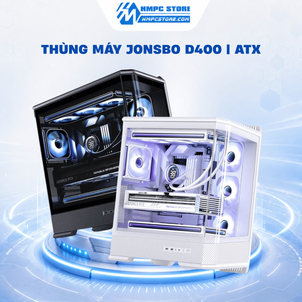 Case - Thùng máy Jonsbo D400 | ATX, bảo hành 12 tháng
