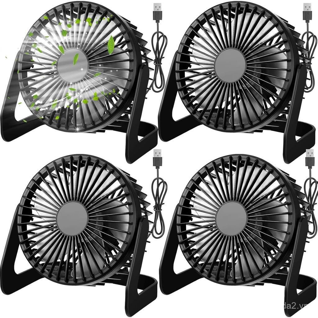 Geelin4Desktop fan set5inch desktop fan USB Office fan，Adjustable Speed，Portable and silent operatio