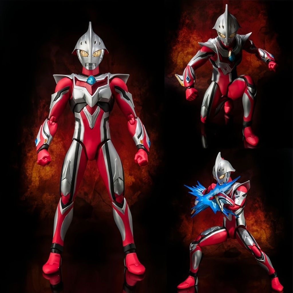 Joint Super Movable Ultraman Nexus Trưởng Thành Đỏ Xanh Nexus Búp Bê Hình Đồ Chơi Mô Hình