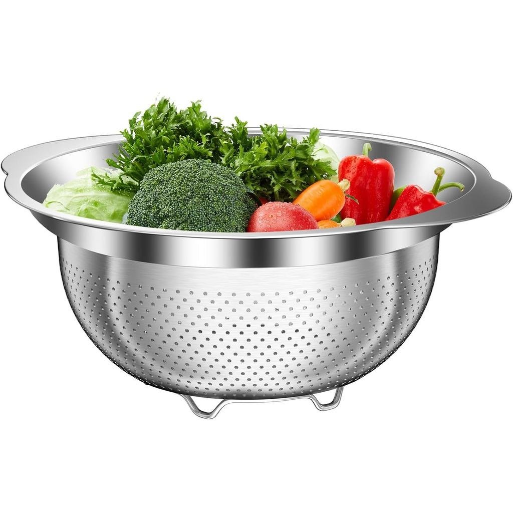 Máy Lọc Inox Cho Nhà Bếp, Máy Lọc Thép Không Gỉ 5 Quarts, Máy Lọc Pasta Cho Spaghetti Trái Cây Rau C