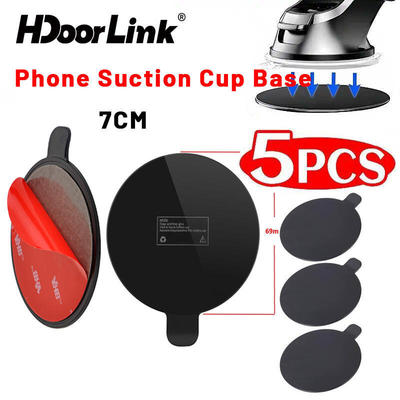 HdoorLink 5 Miếng Dán Điện Thoại 7CM Tự Dính Miếng Dán Đĩa Đế Đa Năng Ô Tô Tự Động Bảng Điều Khiển Hút Cốc Dính Miếng Lót Đĩa Đế Dính