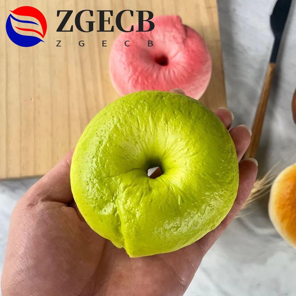 ZGECB Bagel Bread Squishy Toy, Đồ chơi căng thẳng giả Squishy siêu mềm sáng tạo, Đồ chơi giáo dục Ha