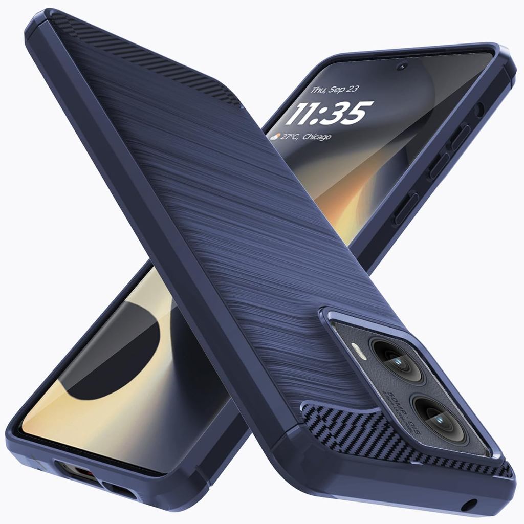 Dành cho Ốp lưng Motorola Edge 2024: Vỏ bảo vệ cao su TPU linh hoạt giảm xóc cho Ốp điện thoại Moto 