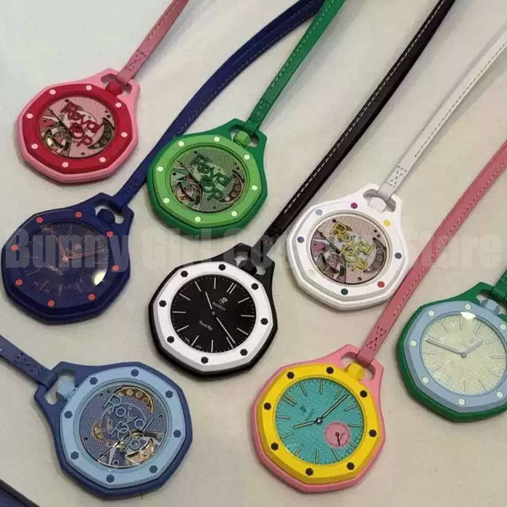 Hot AP SWATCH Joint Watch Dây đeo thạch anh AP Swatch Logo 1: 1 Bản sao Royal Oak Pocket Watch Cặp đ